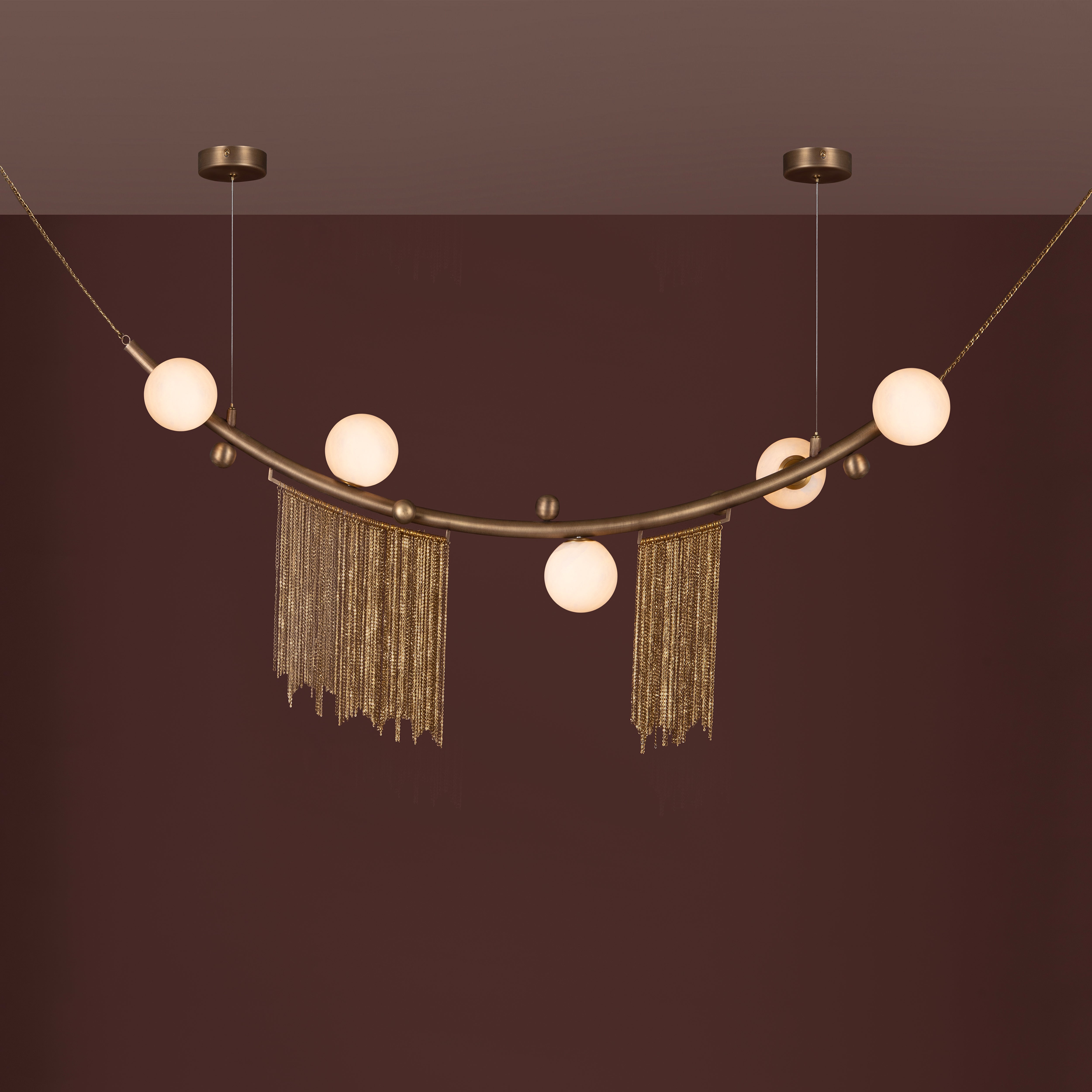 LINEAR SHOOTING STAR CHANDELIER